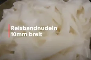 Reisbandnudeln vorbereiten - Reisbandnudeln mit Rindfleisch Rezept - 乾炒牛河食谱 