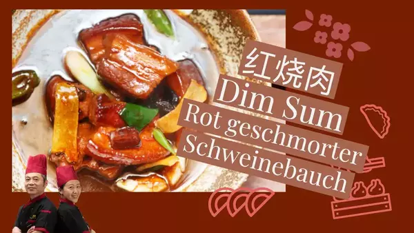 Rot geschmorter Schweinebauch