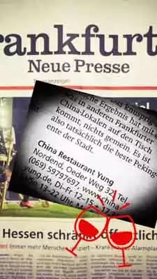 Die beste Peking Ente der Stadt - Auszeichnung von Frankfurter Neue Presse