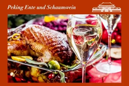 Peking Ente und Schaumwein Peking Ente und Schaumwein