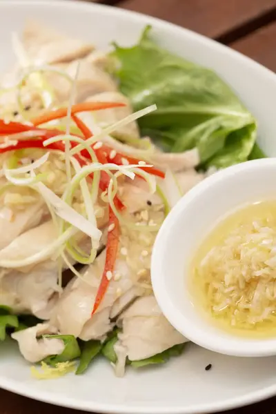Dim Sum Ingwer Maishähnchen 點心薑蓉白切玉米雞